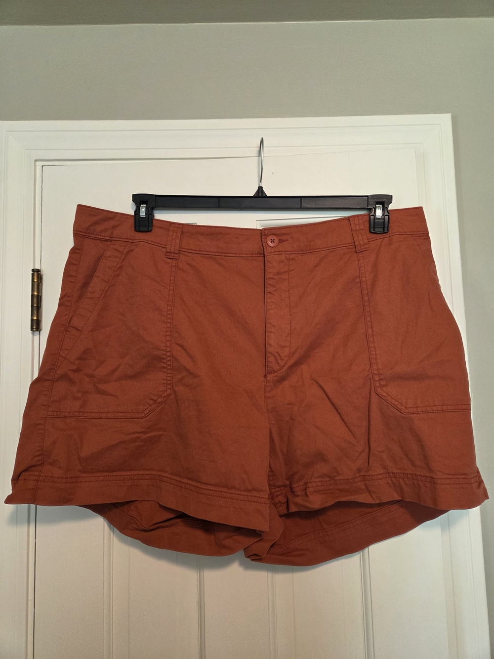 Women's Old Navy High Rise OG Chino Rust Utility Shorts Size XXL